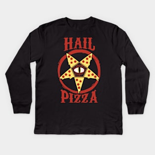 Hail Pizza Kids Long Sleeve T-Shirt